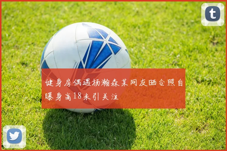 健身房偶遇杨瀚森某网友晒合照自曝身高18米引关注